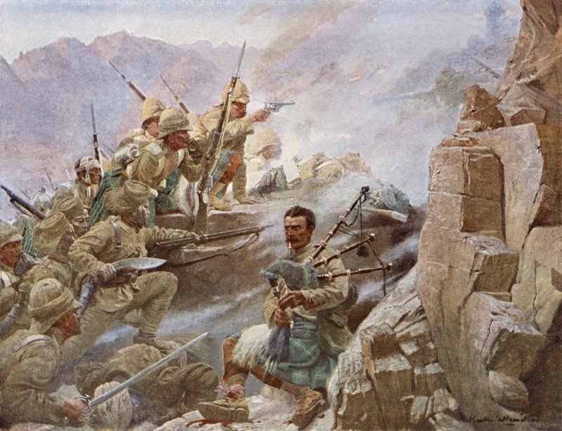 Sturm auf Dargai, Zweite Schlacht von Malakand, Nordwestgrenze, 1897 von Vereker Monteith Hamilton