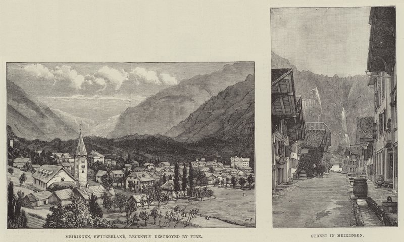 Skizzen von Meiringen von Walter Paget