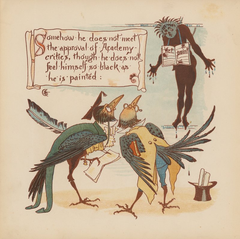 Illustration für Pothooks and Perseverance von Walter Crane von Walter (after) Crane