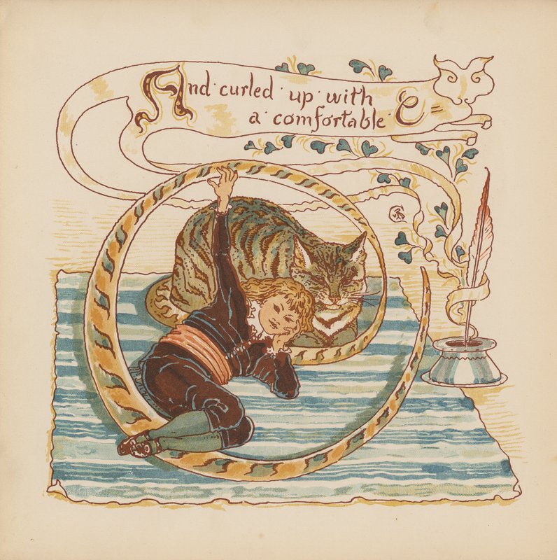 Illustration für Pothooks and Perseverance von Walter Crane von Walter (after) Crane