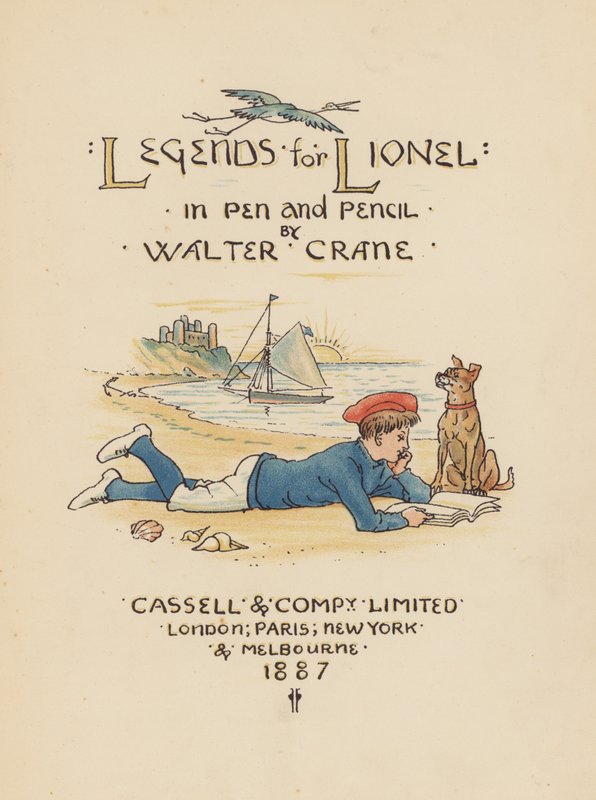 Titelbild-Illustration für Legends for Lionel von Walter Crane von Walter (after) Crane