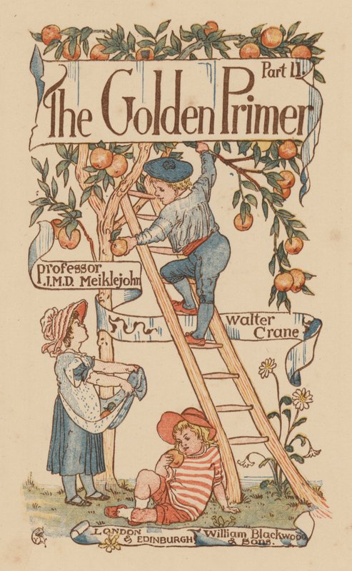 Titelbild-Illustration für The Golden Primer von Walter (after) Crane
