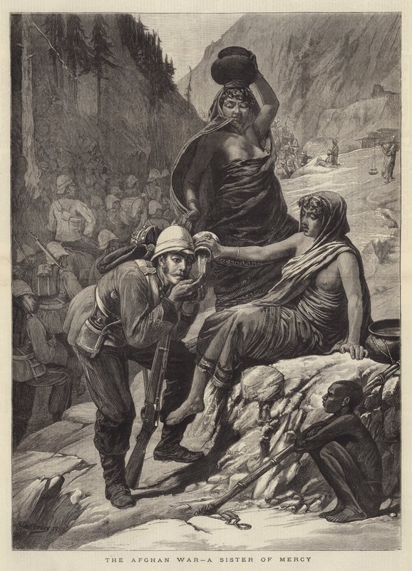 Der afghanische Krieg, eine Schwester der Barmherzigkeit von Walter Charles Horsley