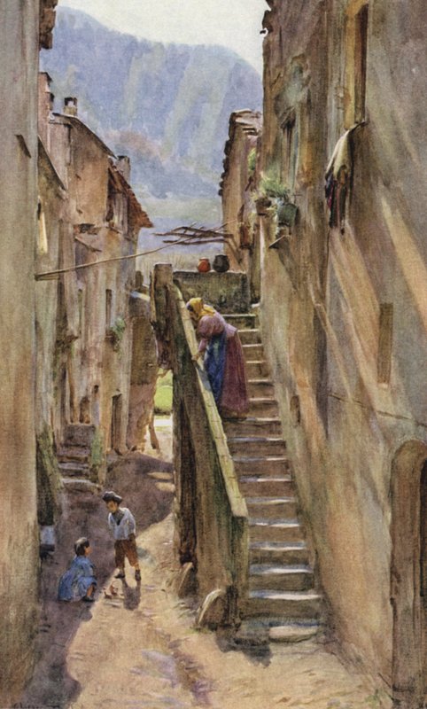 Vicolo del Ponte, Villa Nuova Di Albenga, Italien von Walter Frederick Roofe Tyndale