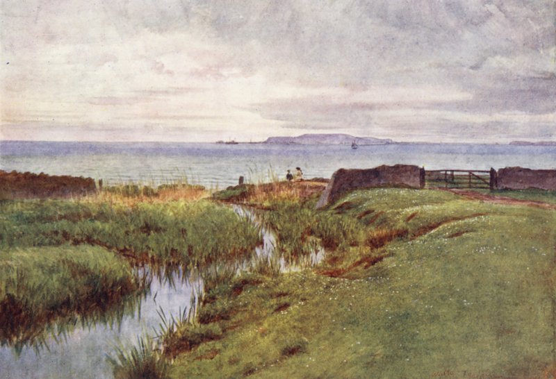Wessex: Portland von der Nordküste der Weymouth Bay von Walter Frederick Roofe Tyndale
