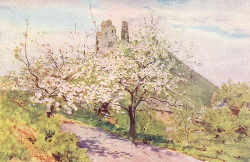 Wessex: Frühling in Wessex (Farblithografie) von Walter Frederick Roofe Tyndale