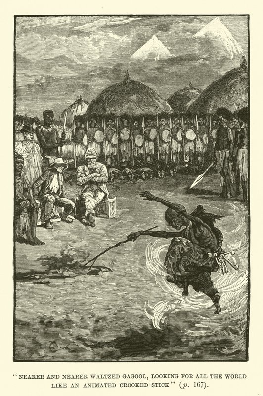 Illustration für König Salomons Schatzkammer von H. Rider Haggard von Walter Paget
