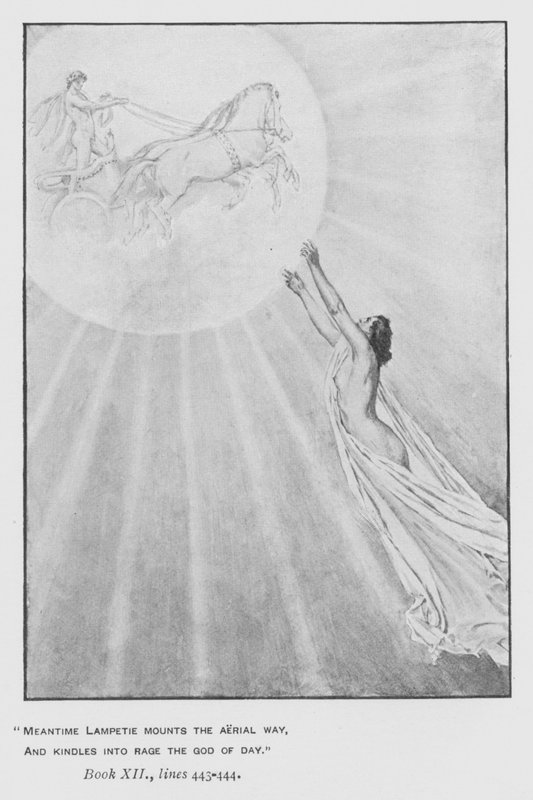 Illustration zu Popes Odyssee von Homer von Walter Paget