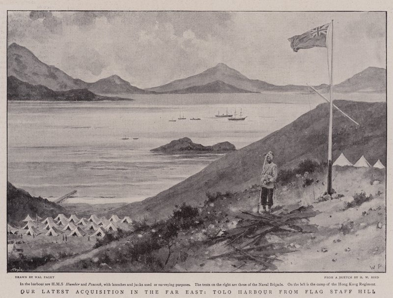 Unsere neueste Errungenschaft im Fernen Osten, Tolo Harbour vom Flag Staff Hill von Walter Stanley Paget