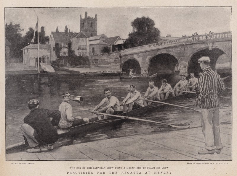 Üben für die Regatta in Henley von Walter Stanley Paget