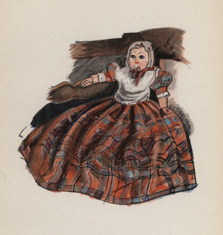 Altes Spielzeug gemalt von Walter Trier von Walter Trier