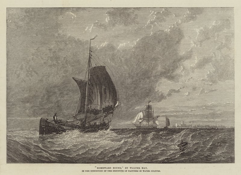 Heimwärts, in der Ausstellung des Instituts der Aquarellmaler von Walter William May