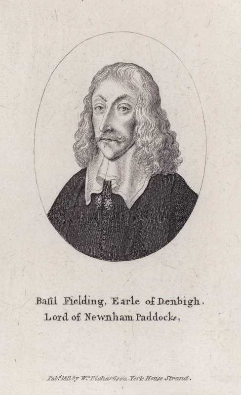 Basil Feilding, 2. Earl of Denbigh, englischer Diplomat, Politiker und Parlamentarischer Soldat im Bürgerkrieg (Stich) von Wenceslaus (after) Hollar