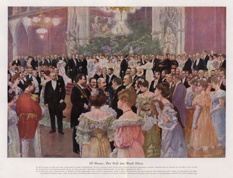 Der Ball der Stadt Wien, Österreich von Wilhelm Gause