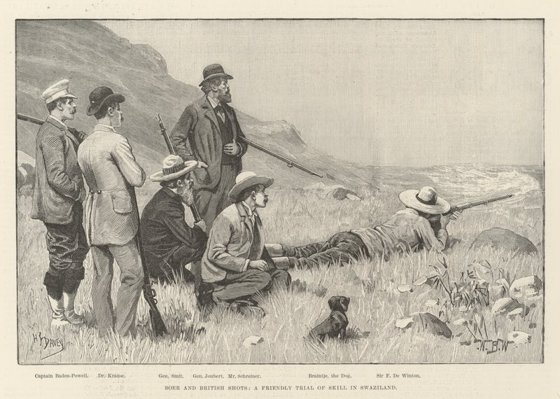 Buren- und britische Schüsse, ein freundlicher Geschicklichkeitstest in Swasiland von William Barnes Wollen
