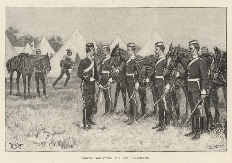 Kolonialfreiwillige, die Natal Carabineers von William Barnes Wollen