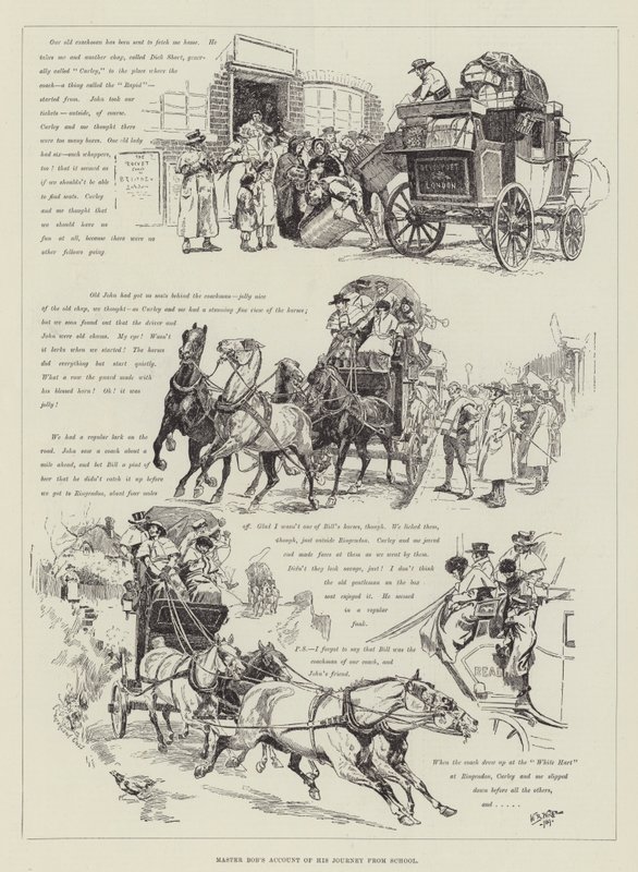 Meister Bobs Bericht über seine Reise von der Schule von William Barnes Wollen