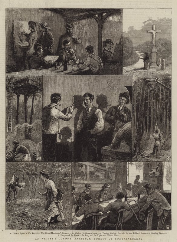Eine Künstlerkolonie, Barbizon, Wald von Fontainebleau von William Bazett Murray