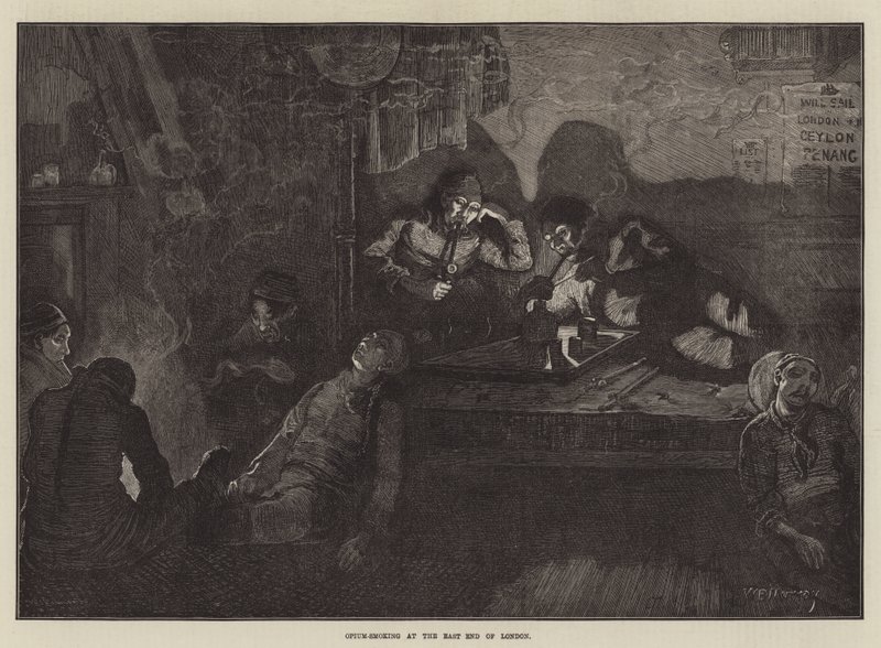 Opiumrauchen im East End von London von William Bazett Murray