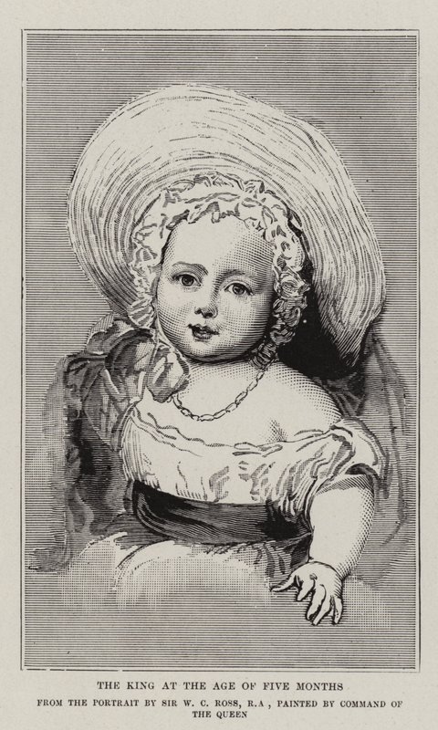 Der König im Alter von fünf Monaten von William Charles Ross