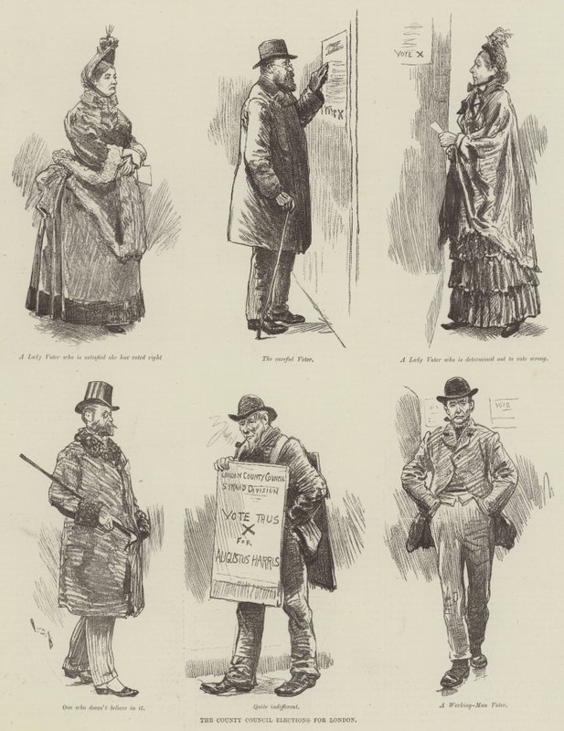 Die Wahlen des County Council für London von William Douglas Almond