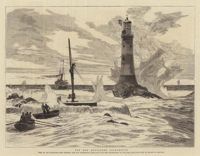 Der neue Eddystone-Leuchtturm von William Lionel Wyllie