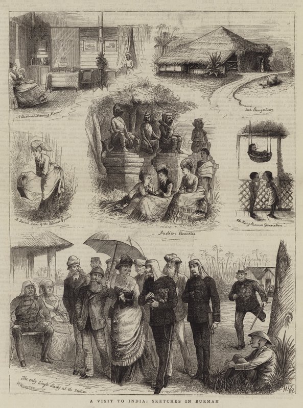 Ein Besuch in Indien, Skizzen in Birma von William Ralston