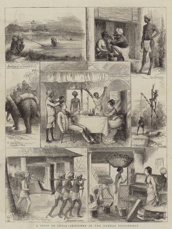 Ein Besuch in Indien, Skizzen im Madras-Präsidium von William Ralston