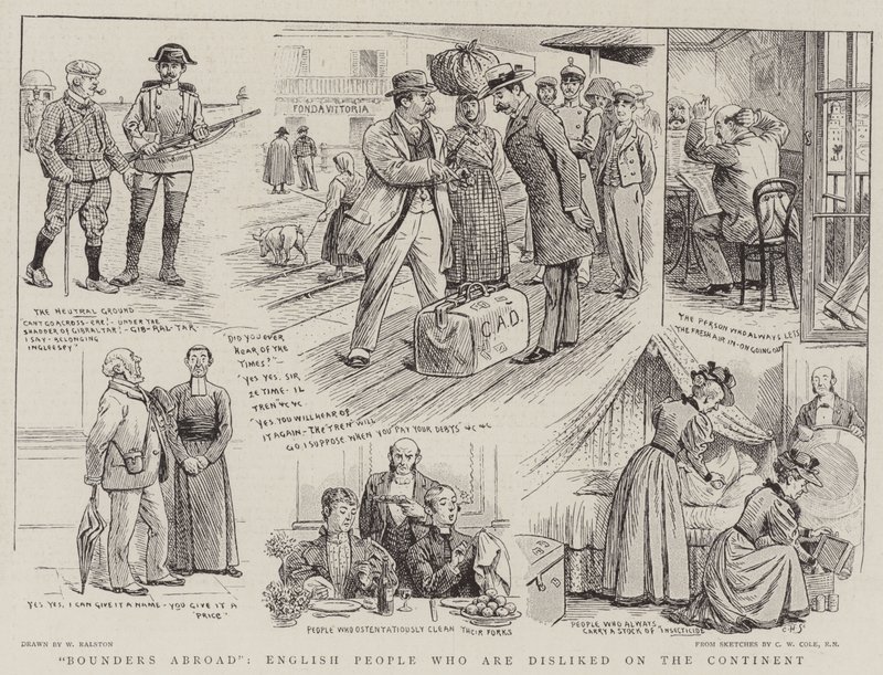 Bounders Abroad, Engländer, die auf dem Kontinent unbeliebt sind von William Ralston