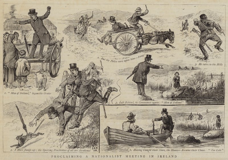 Verkündung eines nationalistischen Treffens in Irland von William Ralston