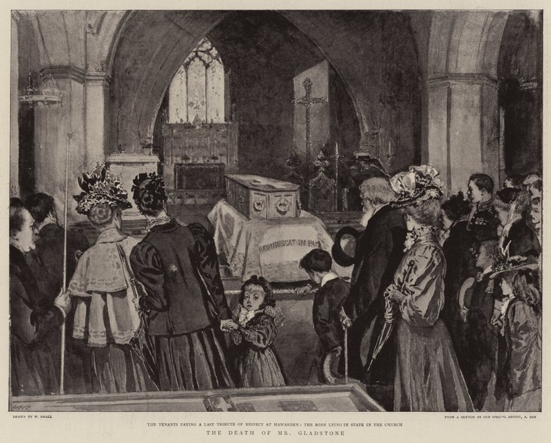 Der Tod von Mr. Gladstone von William Small