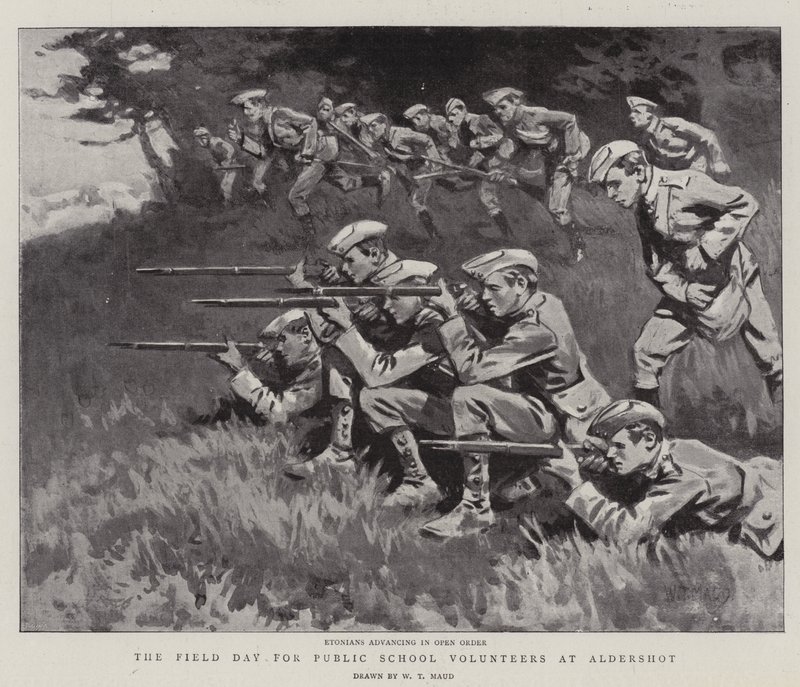 Der Feldtag für Freiwillige der öffentlichen Schulen in Aldershot von William T. Maud