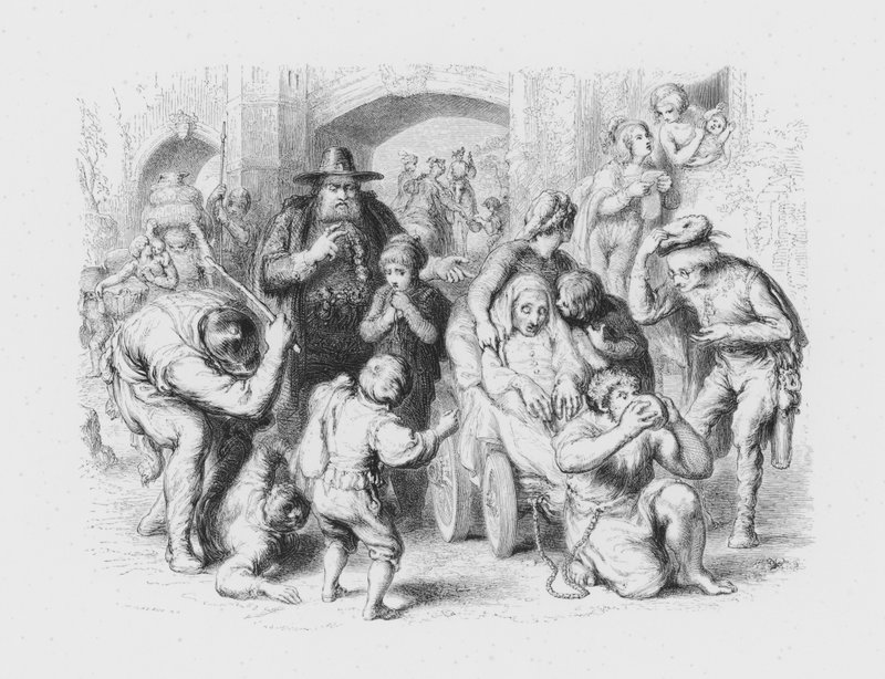 Shakespeare, Die ganze Welt ist eine Bühne von William (after) Mulready