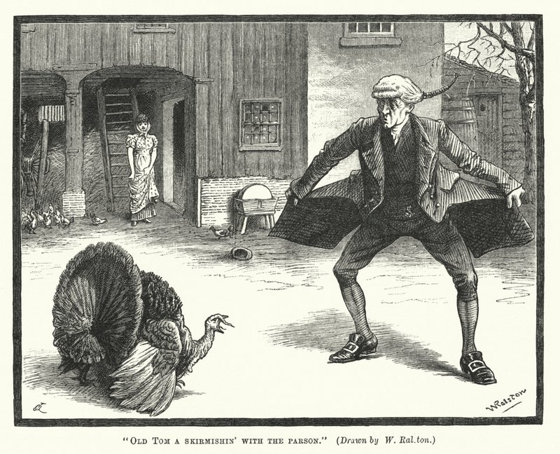 Alter Tom im Gefecht mit dem Pfarrer von William (after) Ralston