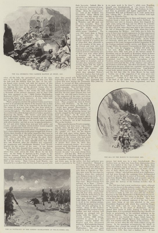 Die Gordon Highlanders und ihre tapferen Taten der Vergangenheit von William Barnes Wollen