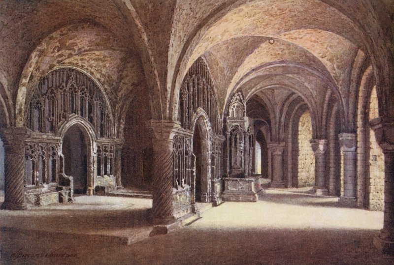 Die Kapelle "Unsere Liebe Frau" in der Krypta, Kathedrale von Canterbury von William Biscombe Gardner