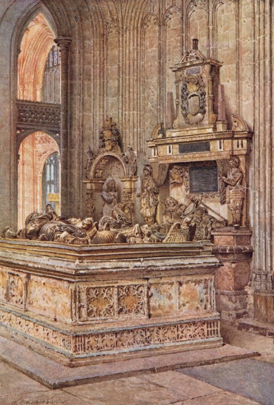 Die Kriegerkapelle, Kathedrale von Canterbury, Blick nach Westen von William Biscombe Gardner