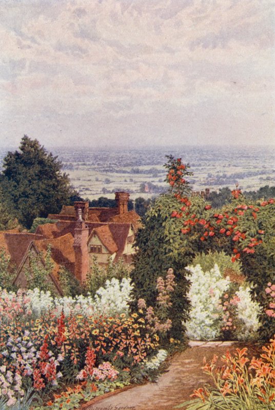 Das Weald vom Garten des Doktors, Sutton Valence von William Biscombe Gardner
