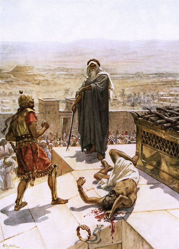 Samuel tötet Agag vor dem Herrn in Gilgal von William Brassey Hole