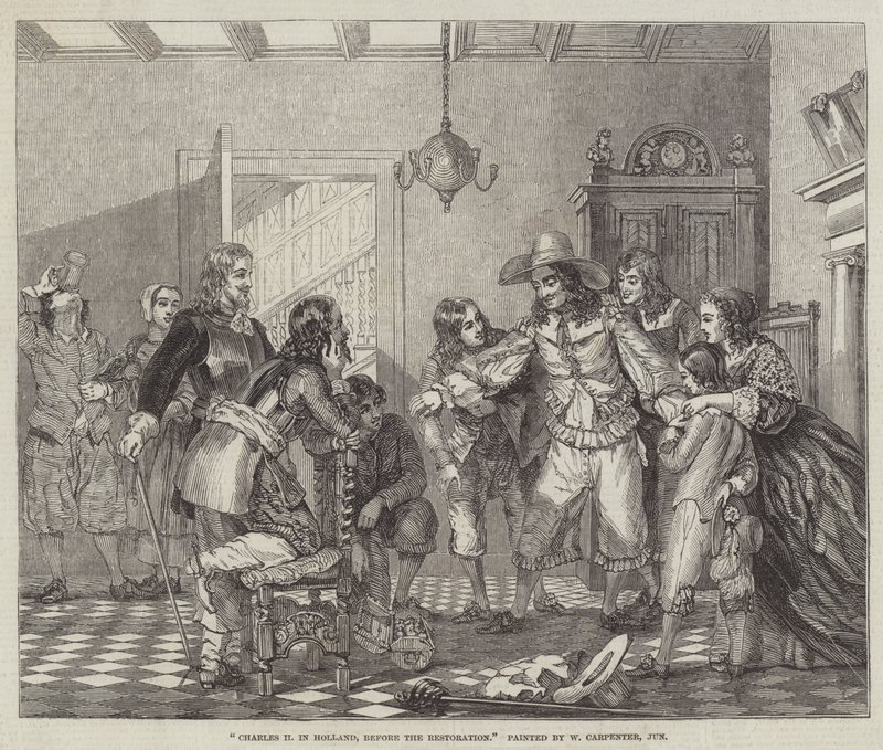 Karl II. in Holland, vor der Restauration von William Carpenter
