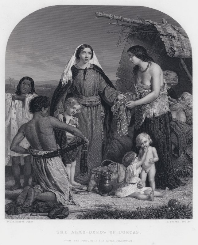 Die Almosentaten der Dorcas von William Charles Thomas (after) Dobson
