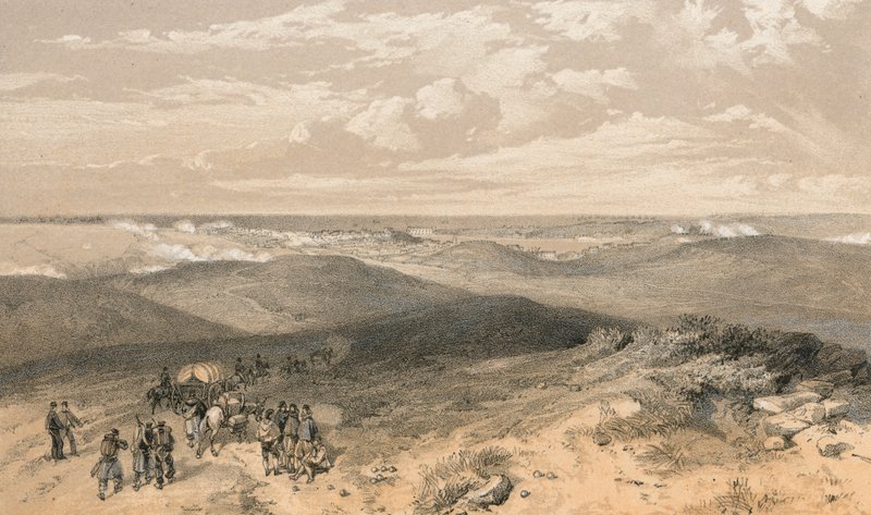Sebastopol von der Rückseite der englischen Batterien von William 
