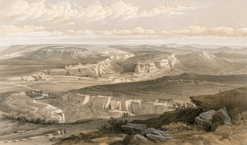 Die Ruinen von Inkermann und Stadt der Höhlen von William Crimea Simpson