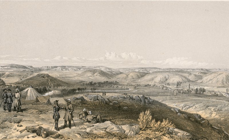 Tal der Tschernaja, Blick nach Norden von William Crimea Simpson