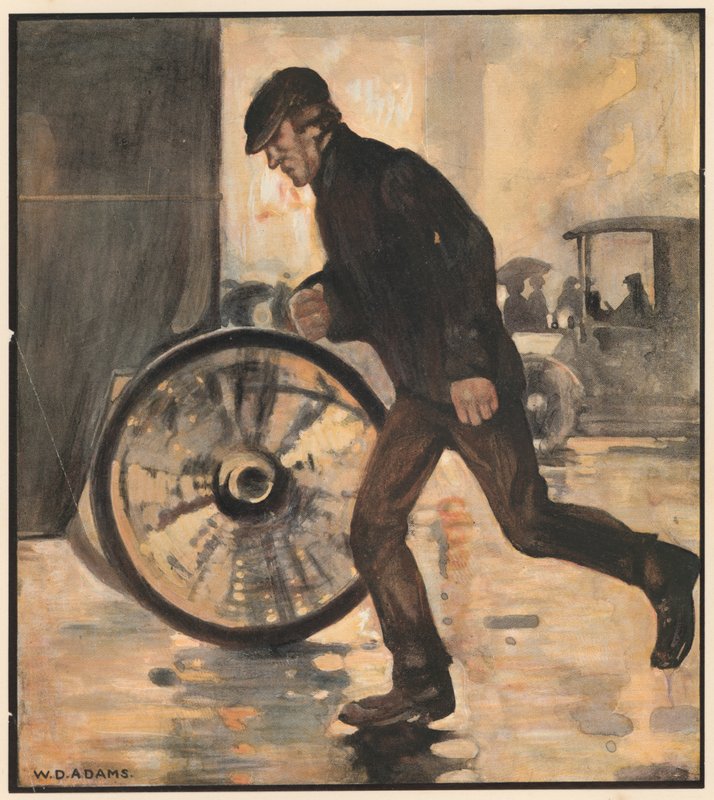 Der Kutschläufer, "Die müden Meilen" von William Dacres Adams
