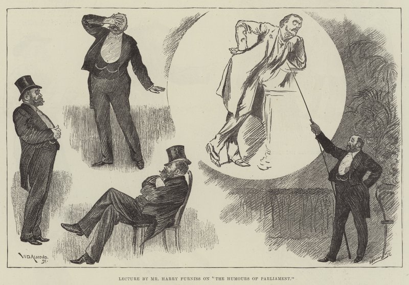 Vortrag von Mr. Harry Furniss über Die Humoresken des Parlaments von William Douglas Almond