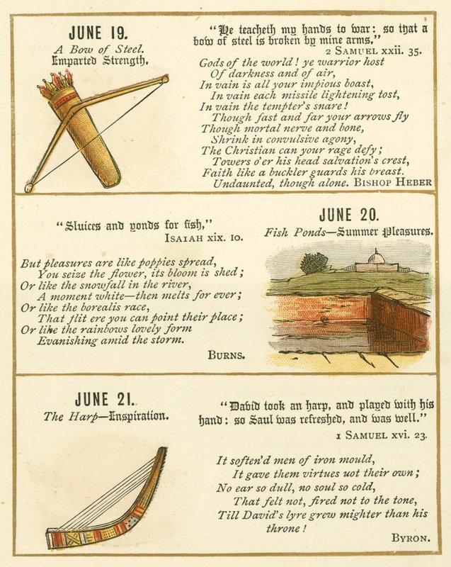Seite aus dem Bibel-Emblem-Jubiläumsbuch von William Foster