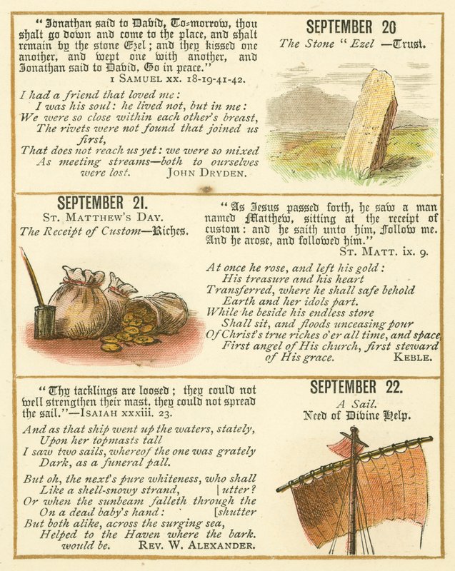 Seite aus dem Bibel-Emblem-Jubiläumsbuch von William Foster