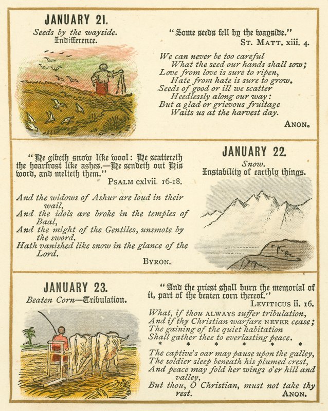 Seite aus dem Bibel-Emblem-Jubiläumsbuch von William Foster