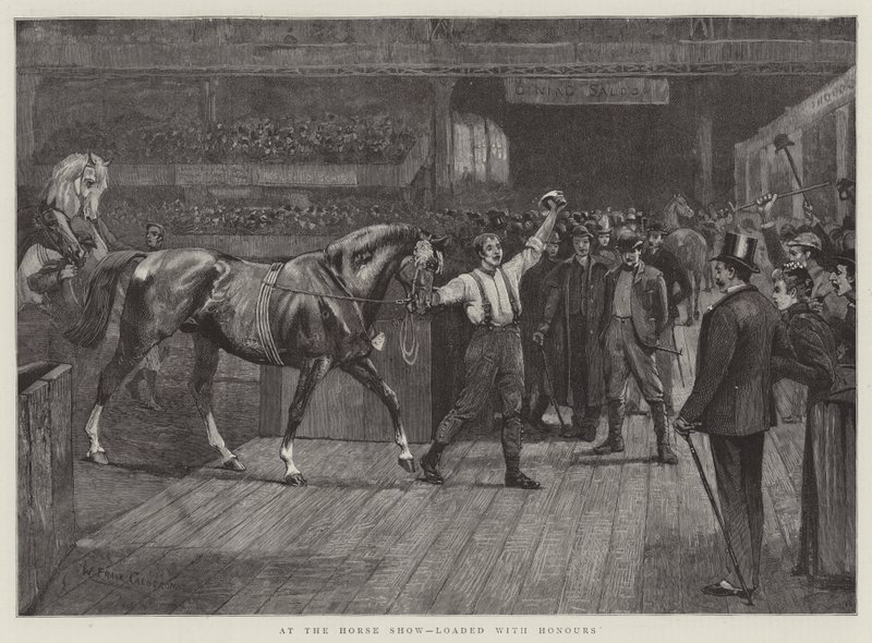 Auf der Pferdeschau, beladen mit Ehren von William Frank Calderon